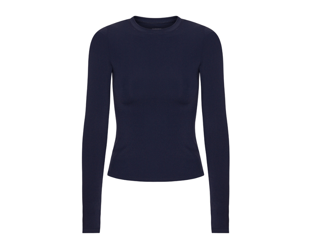 Exercere Tops Neaty Long Sleeve - Navy