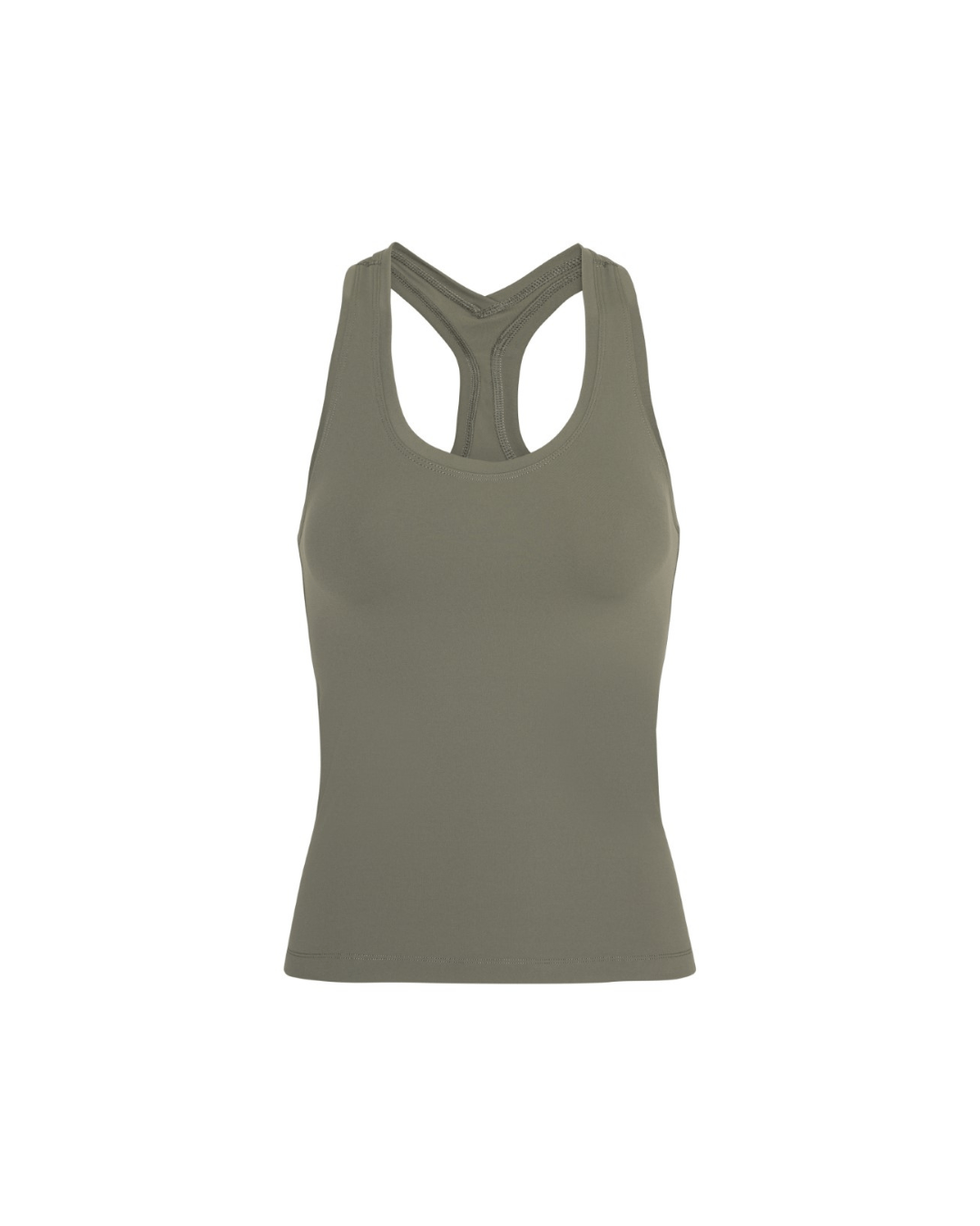 Exercere Tops Neaty Racer Back Top - Olive Green