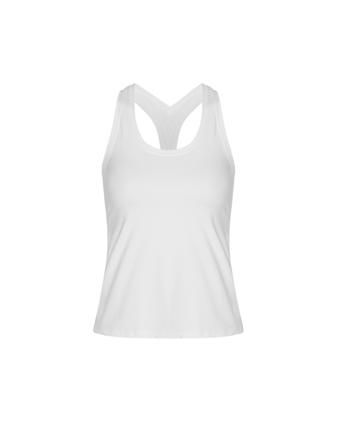 Exercere Tops Neaty Racer Tank Top - White