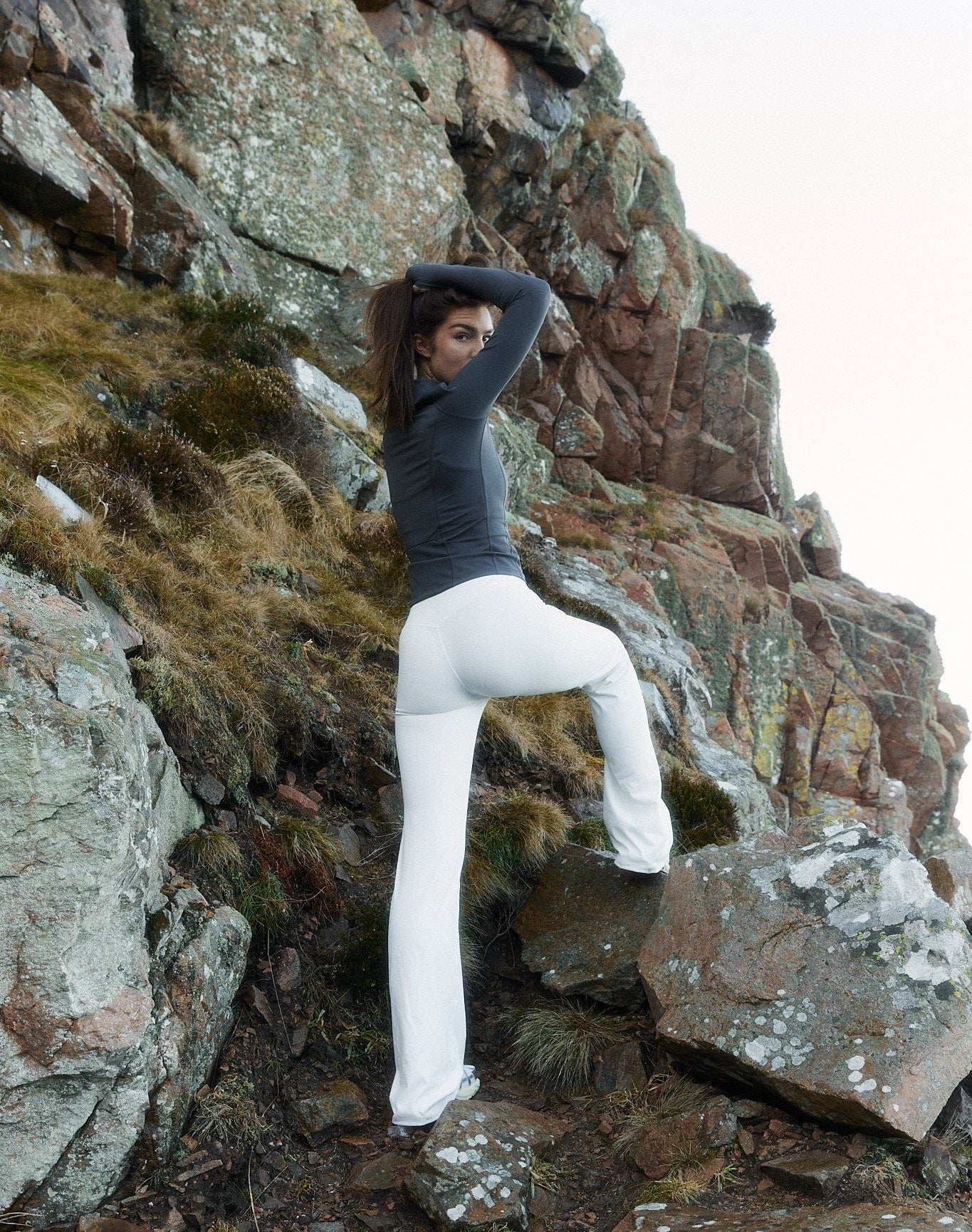 Exercere Tights Flare Yoga Pants - White