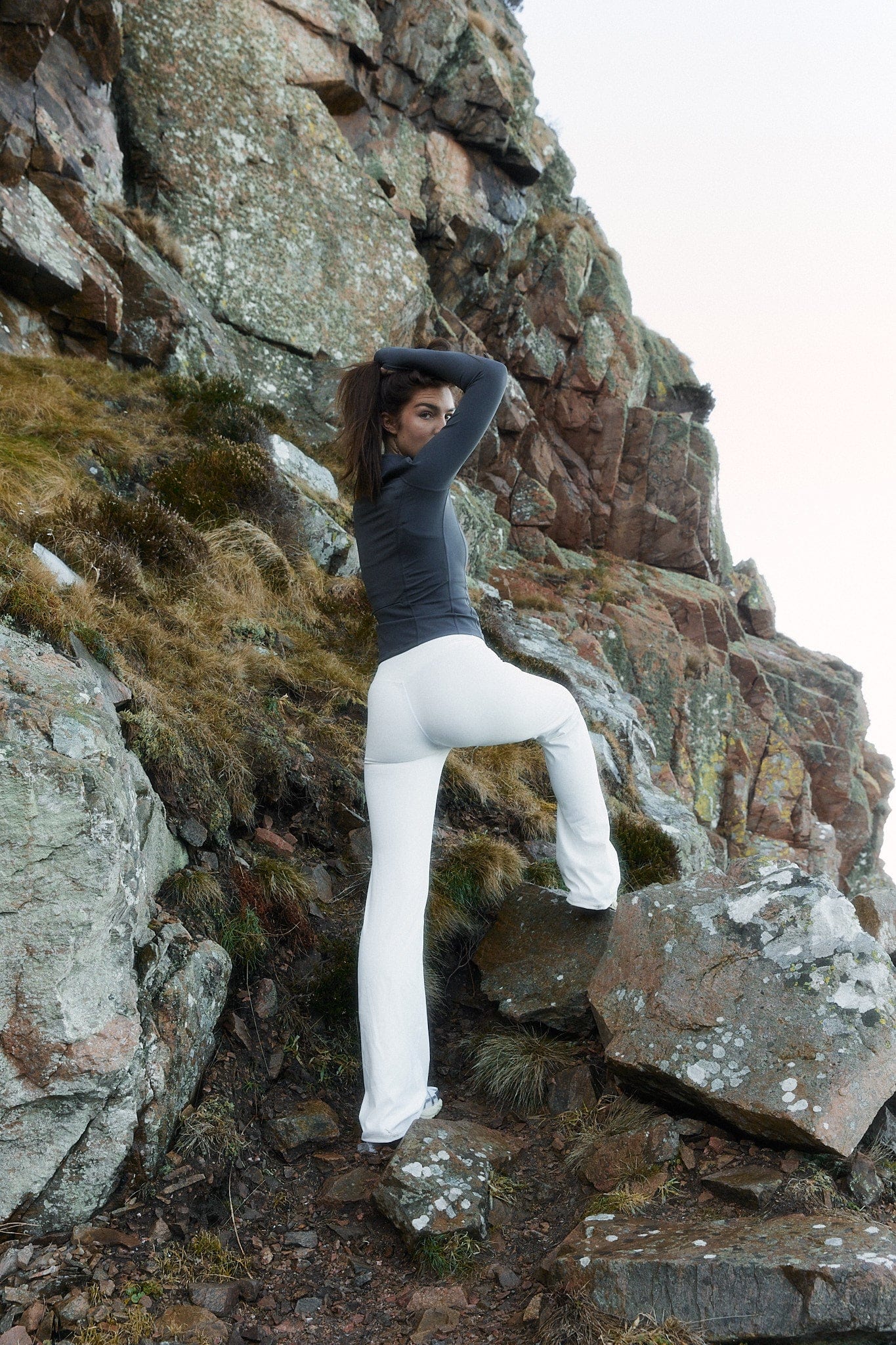 Exercere Tights Flare Yoga Pants - White