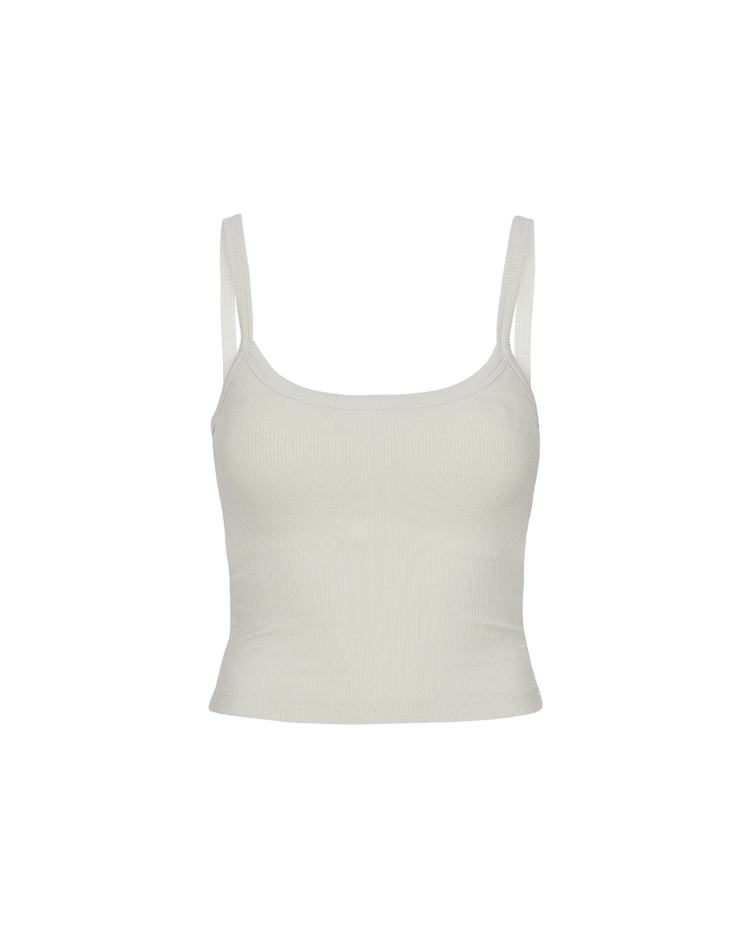 Exercere Tops Rib Tank Top - Vanilla
