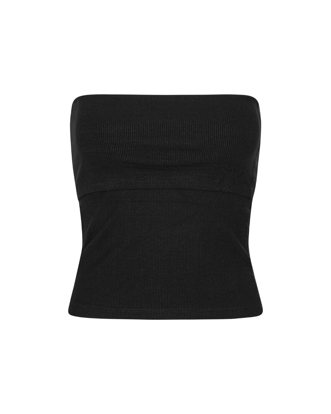 Exercere Tops Rib Tube Top - Black