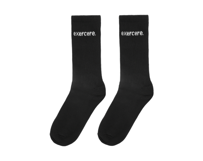 Exercere Socks One Size Logo Socks - Black